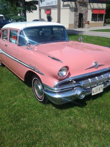 1957 pontiac chieftan 4 door sedan - 68,500 original  - 3 speed - 347 v-8 mint