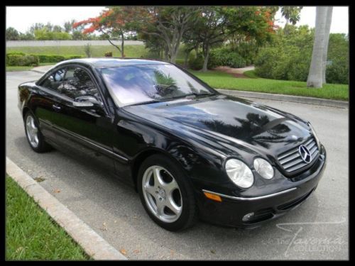 05 cl500 clean carfax low miles navigation sunroof heated seats xenon fl