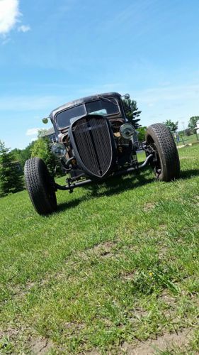 1937 ford pickup rat rod! runs and drives! solid cab!