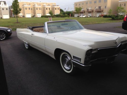 1968 cadillac convertible original black plate california car