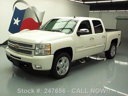 2012 chevy silverado ltz crew 4x4 nav rear cam 20&#039;s 19k texas direct auto