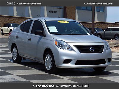 14 nissan versa 24k miles factory warranty clean car fax one owner financing