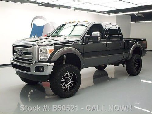 2013 ford f-250 lariat crew 4x4 lift diesel 22&#039;s 23k mi texas direct auto