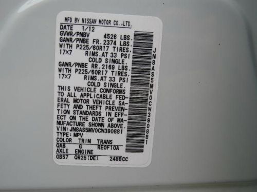 2012 Nissan Rogue SV, US $13,985.00, image 13