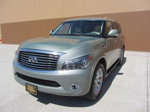 2011 infiniti qx56~5.6l~nav~htd lea~roof~all options~ tv/dvd~rcam~1 owner