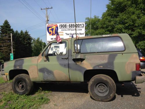 Authentic army truck 86&#039; blazer, strong running, buy it now, drive it home