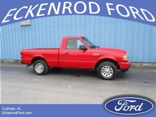 2011 pickup used gas i4 2.3l/140   rwd red