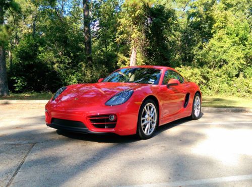 2014 porsche cayman in signature guards red