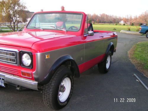 1978 Scout II, 345, Auto, Red, Silver, Excellent body, convertible, US $7,900.00, image 3