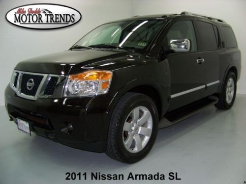 2011 nissan armada sl dvd rearcam sunroof leather heated seats bluetooth 55k