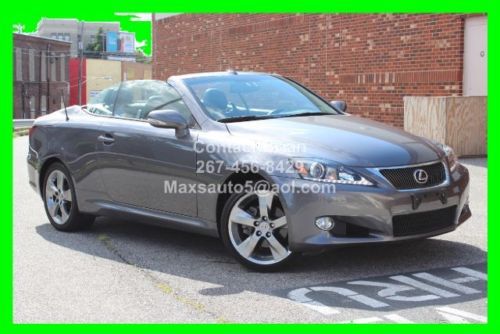 2012 lexus is 250c 2dr hardtop convertible leather navigation salvage rebuilt