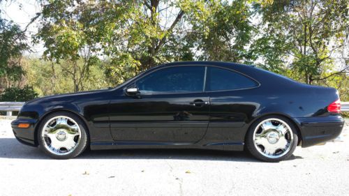 Mercedes benz clk 55 amg coupe - 2002 - black low miles nav loaded