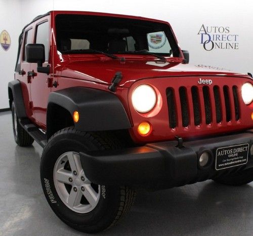 We finance 2008 jeep wrangler unlimited x auto 3.8l 4wd 1 owner clean carfax cd