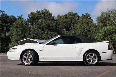 2dr convertible gt deluxe ford mustang gt gasoline 4.6l 8 cyl  oxford white