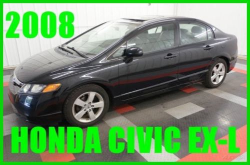 2008 honda civic ex-l wow! one owner! loaded! gas saver! 60+ photos! must see!!