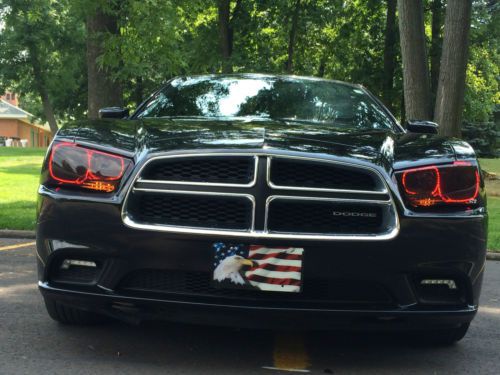 2012 dodge charger se sedan 4-door 3.6l!!red halos kit!!one of a kind!!awesome!