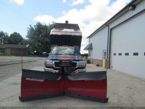 2005 GMC Sierra 3500 Stainless Dump Body w/ Boss snowplow, salt spreader, US $32,000.00, image 21