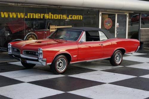 Original red gto convertible, tripower 4 speed!