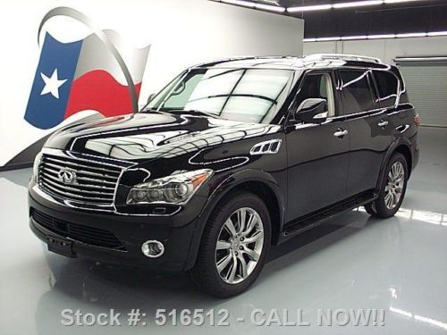 2012 infiniti qx56 deluxe touring tech sunroof nav dvd! texas direct auto