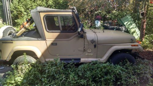 1988 jeep wrangler sahara sport utility 2-door chevy 350