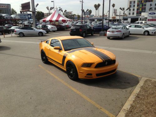 School bus yellow 2013 ford mustang boss 302 #2515