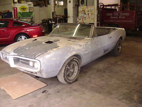 67 firebird convertible for restoration good 455 engine