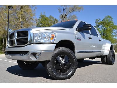 2008 dodge ram 3500 mega cab 4x4 cummins diesel 6.7 rockstar wheels pioneer nav