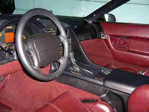 1993 40th anniversary edition ruby red corvette convertible, image 4