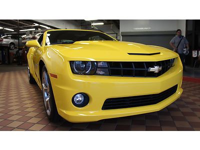 Rally yellow camaro convertible 2012 manual transmission v8 super sport hot car