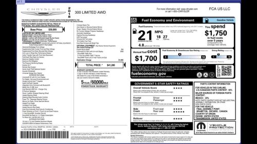 2018 Chrysler 300 LIMITED, US $15,000.00, image 15