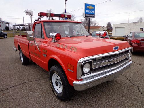 1969 chevrolet c20 4x4 fire truck original