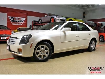 2006 cadillac cts white diamond over cashmere leather one owner automatic