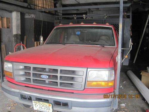 Ford f350 custom rack body turbo diesel with pipe rack