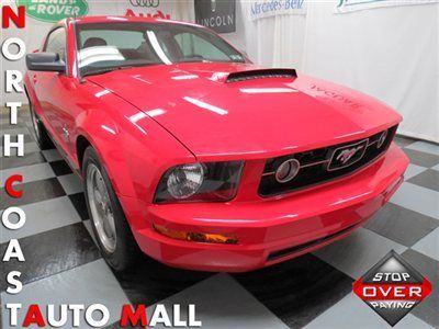 2006(06)mustang v6 6spd red/black lthr pwr sts cd chgr keyless mp3 cruise save$$