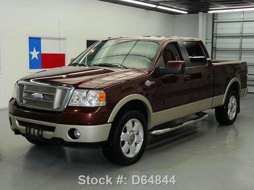 2007 ford f-150 king ranch crew 4x4 sunroof nav 58k mi texas direct auto