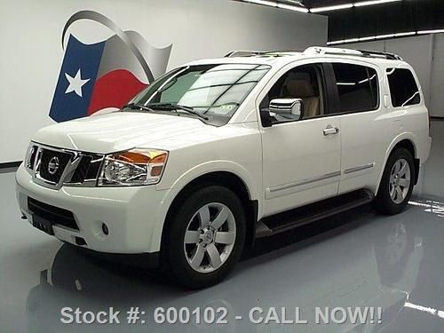 2011 nissan armada sl 8-pass leather rear cam dvd 29k! texas direct auto