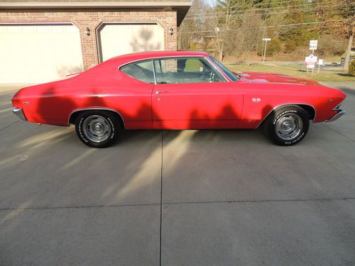 1969 chevelle !!!red!!! ss~m21 4~speed frame off restored 12 bolt posi