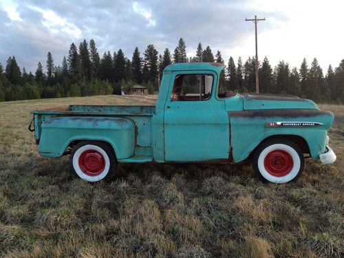 1959 chevy pickup hot rat rod truck short narrow box patina no reserve