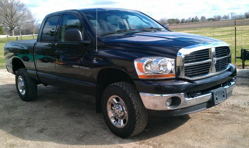 2006 dodge ram diesel cummins 2500hd 4x4 slt crew cab pickup 4-door 5.9l 325hp