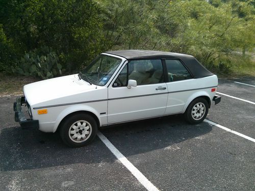 Rabbit convertible 1983 wolfsburg edition