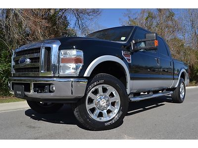 2008 ford f-250 crew cab lariat fx4 diesel 20" wheels roof