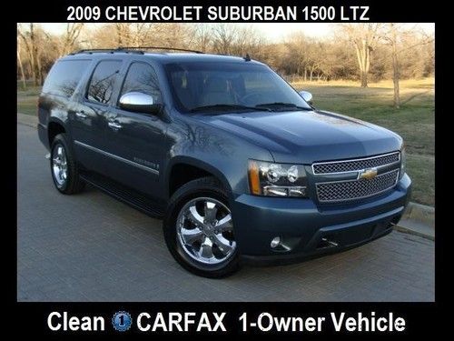 2009 chevrolet suburban ltz leathet seats power sunroof clean one owner carfax