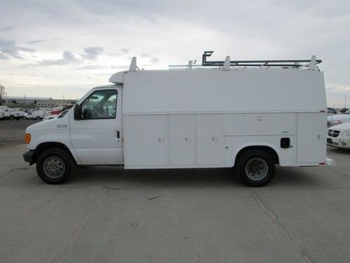 E-350 kuv utility truck service cargo van knapheide powerstroke diesel