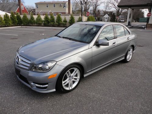 2012 mercedes c300 4matic sport salvage rebuilt rebuildable loaded navigation