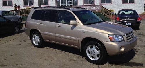 2004 toyota highlander limited, leather,sunroof, 4x4,third row seat, low reserve