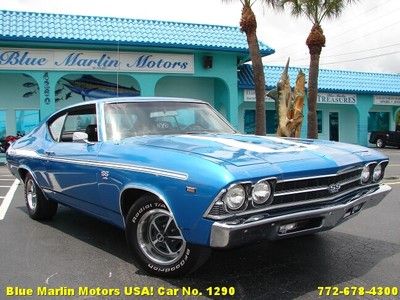 1969 chevrolet chevelle ss 396ci manual big block vinyl