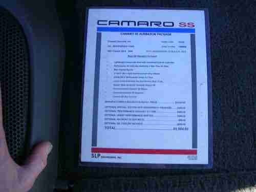 1997 Chevrolet Camaro Z28 SS 30th Anniversary Edition Coupe 2-Door 5.7L, image 20