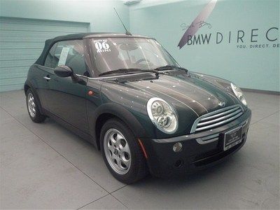 2006 mini cooper base green 36,945 miles low mileage convertible automatic