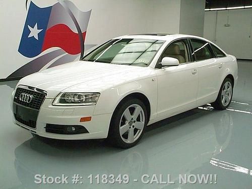 2008 audi a6 3.2 quattro awd sunroof htd leather 43k mi texas direct auto