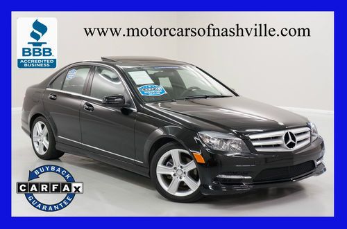 5-days *no reserve* '11 c300 sport low mi led lights carfax 1-owner price leader